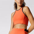 Sell Well New Type Gym Outfit Ropa Deportiva Mujer Contrast U Neck Sleeveless Sports Bra Two in One Women's Skirts Tennis Set