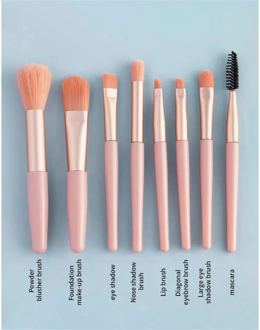 8PCS Soft Fluffy Makeup Brushes Set for cosmetics Foundation Blush Powder Eyes hadow Kabuki Blending Makeup brush beauty tool