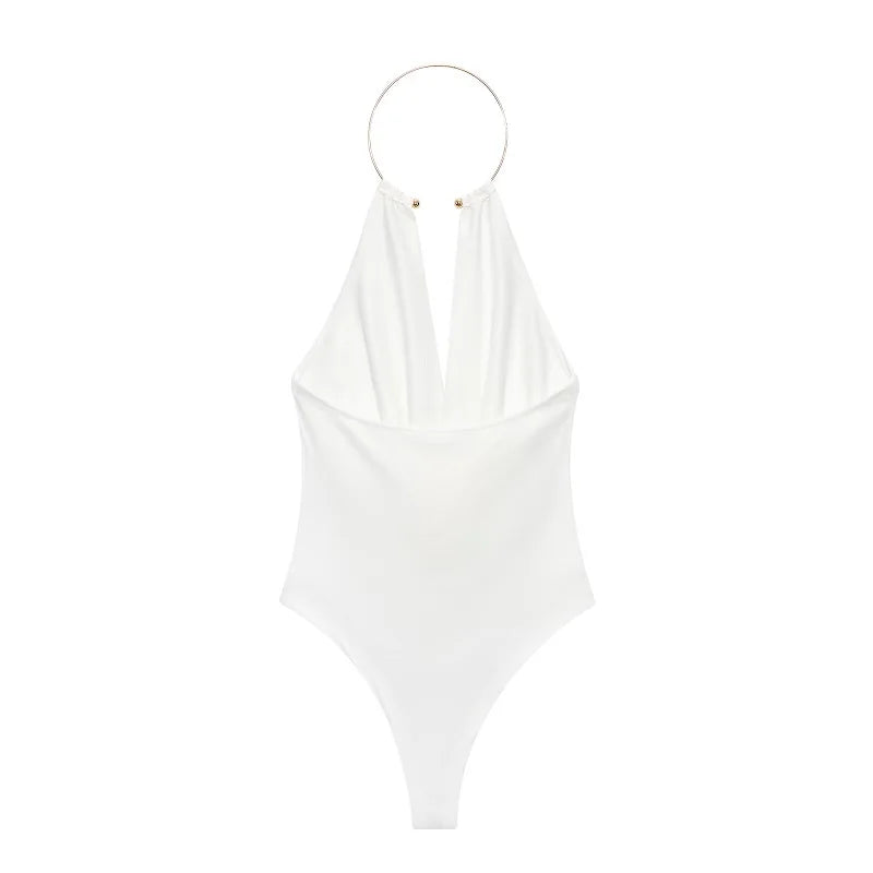 MUJER 2026 Sexy Bodysuit Women Summer Backless Body Suits Women Sleeveless Tops Woman Sexy Outfits Lingerie Jumpsuits for Woman