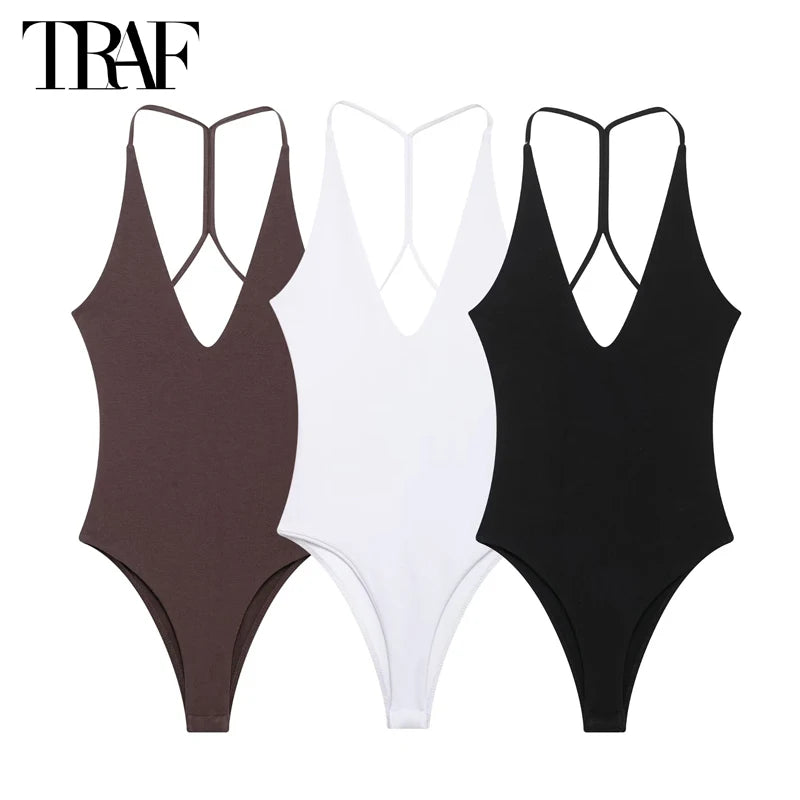MUJER 2025 White Body Woman Slip Jumpsuits Sexy Bodys for Women Black Backless Lingerie Bodysuit Women Bustier Sleeveless Tops