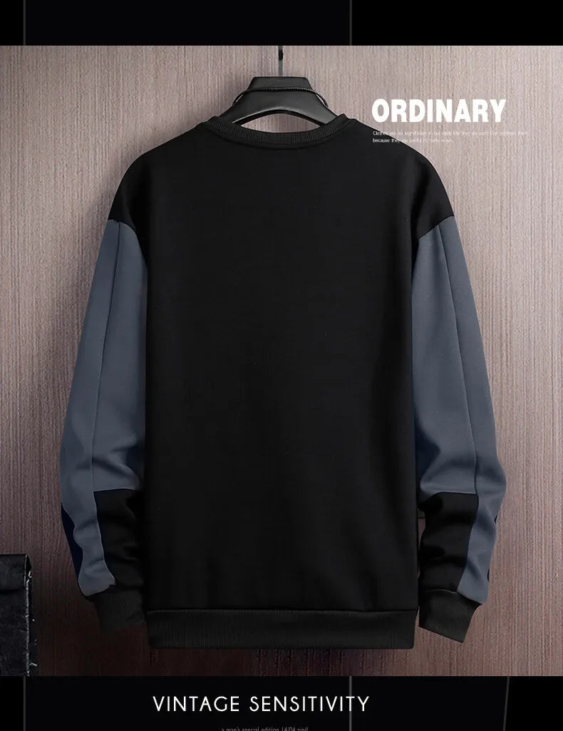 Sports Sweatshirt Men Spring and Autumn Round Collar Couple Loose Casual Hoodies Fashion Trend Sweatshirt Large Size M-5XL