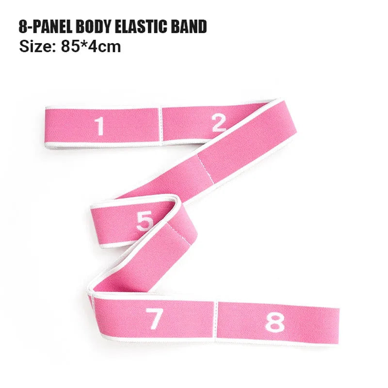 Multi-Section Elastic Yoga Resistance Bands Adult Child Dance Training Gym Home Pilates Exercise Pull Strap Belt Fitness Sport