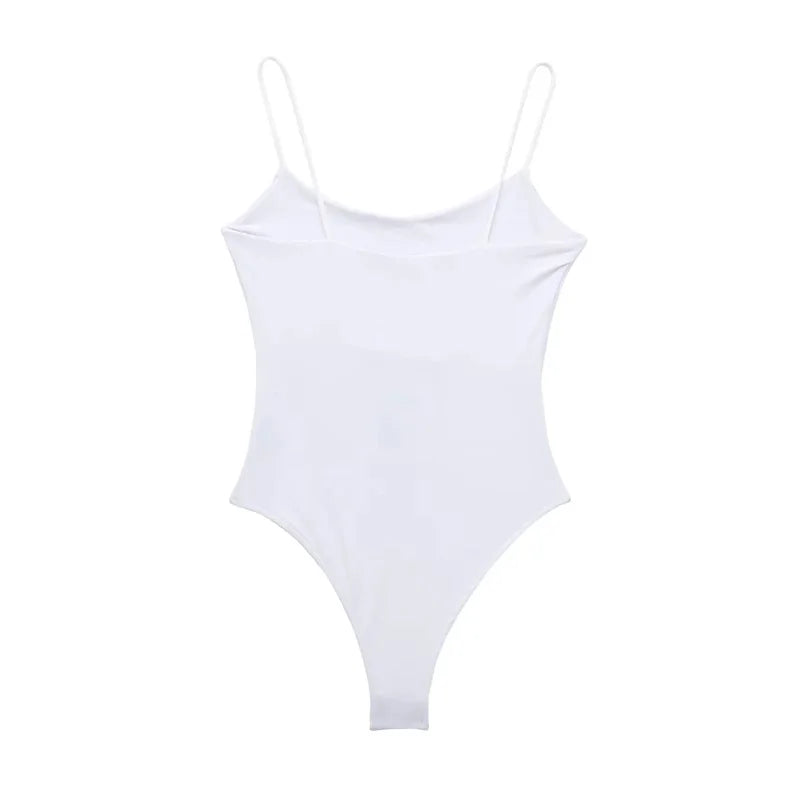 MUJER 2026Sexy Tight Bodys for Women White Black Backless Bodysuit Women One Pieces Jumpsuits for Women Sexy Lingerie Bodysuit