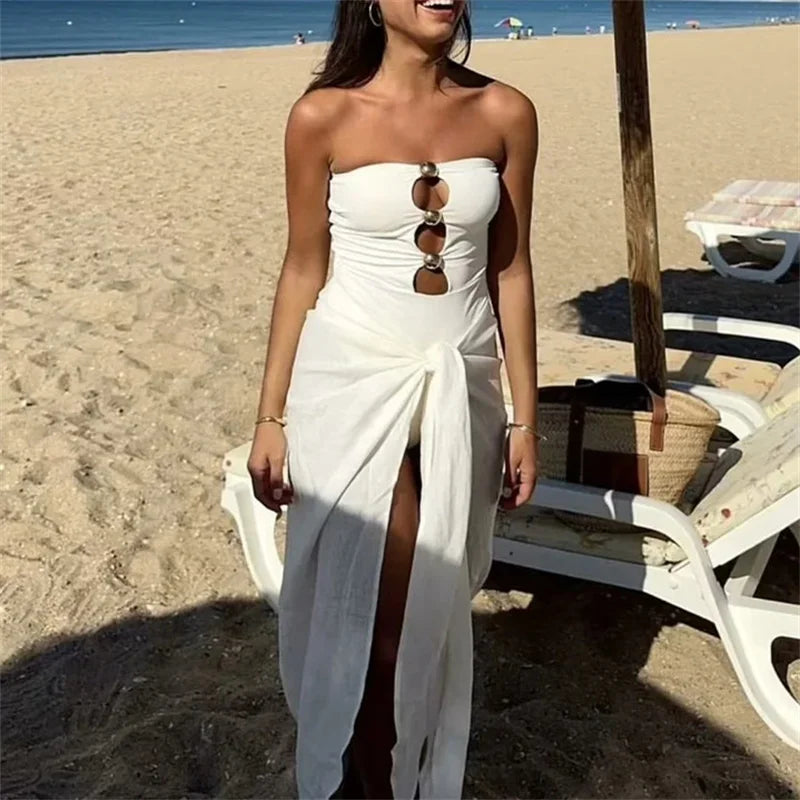 MUJER 2026 Off Shoulder Tight Body Woman White Cut Out Sleeveless Lingerie Bodysuit Women Summer Sleeveless Sexy Woman Bodys