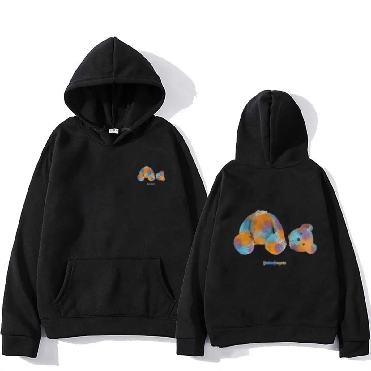 Colorful Bear Print Hoodie