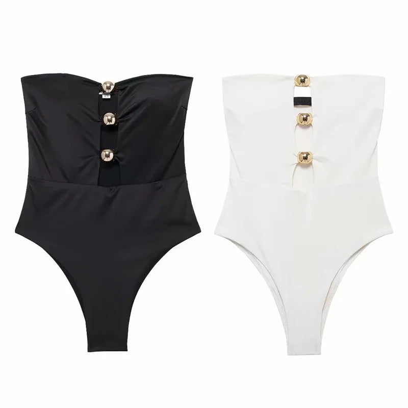 MUJER 2026 Off Shoulder Tight Body Woman White Cut Out Sleeveless Lingerie Bodysuit Women Summer Sleeveless Sexy Woman Bodys