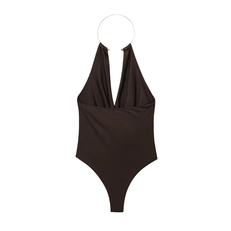 MUJER 2026 Sexy Bodysuit Women Summer Backless Body Suits Women Sleeveless Tops Woman Sexy Outfits Lingerie Jumpsuits for Woman