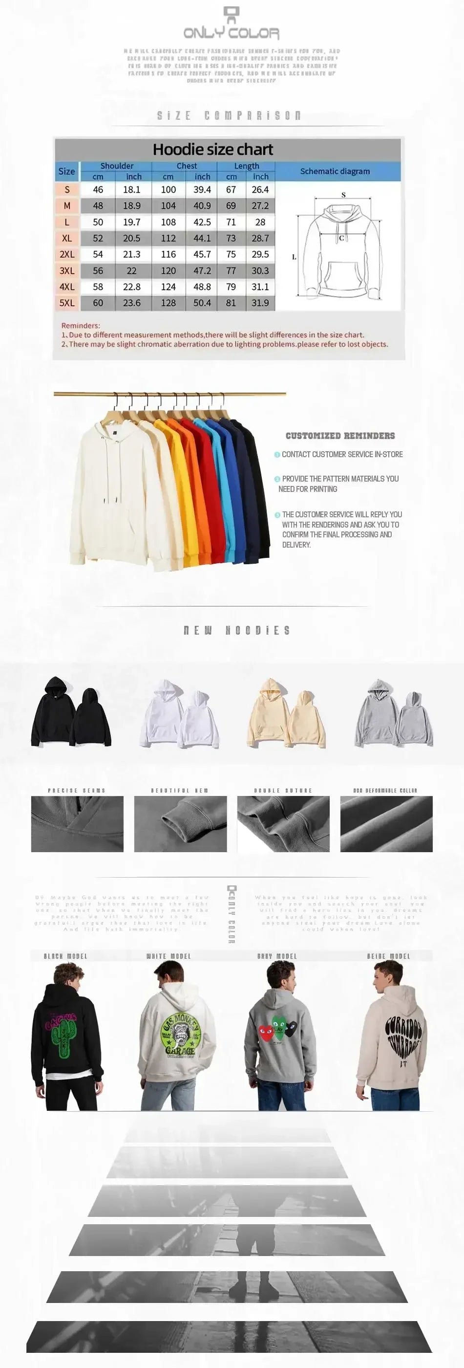 Colorful Bear Print Hoodie