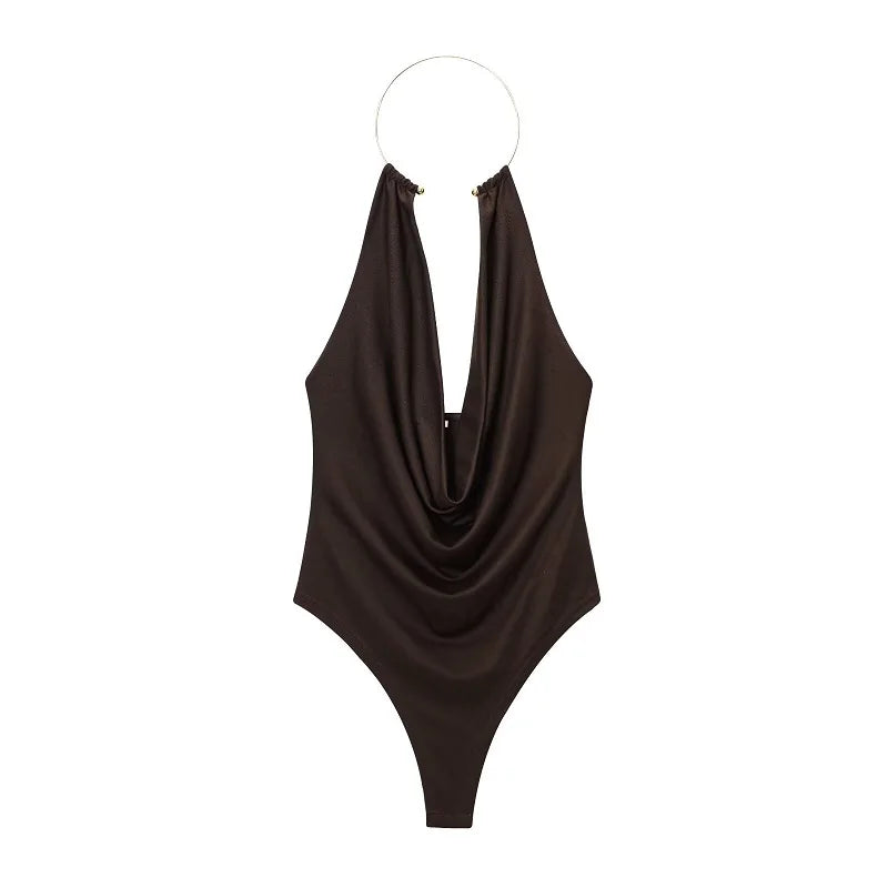 MUJER 2026 Sexy Bodysuit Women Summer Backless Body Suits Women Sleeveless Tops Woman Sexy Outfits Lingerie Jumpsuits for Woman