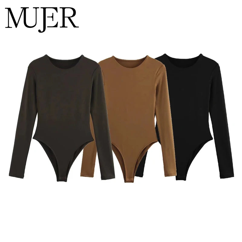 MUJER 2026 Bodysuit Women Sexy Bodys for Women Bustier Body Ladies Top Long Sleeve Bodysuits Woman Summer Tops Outfits Lingerie