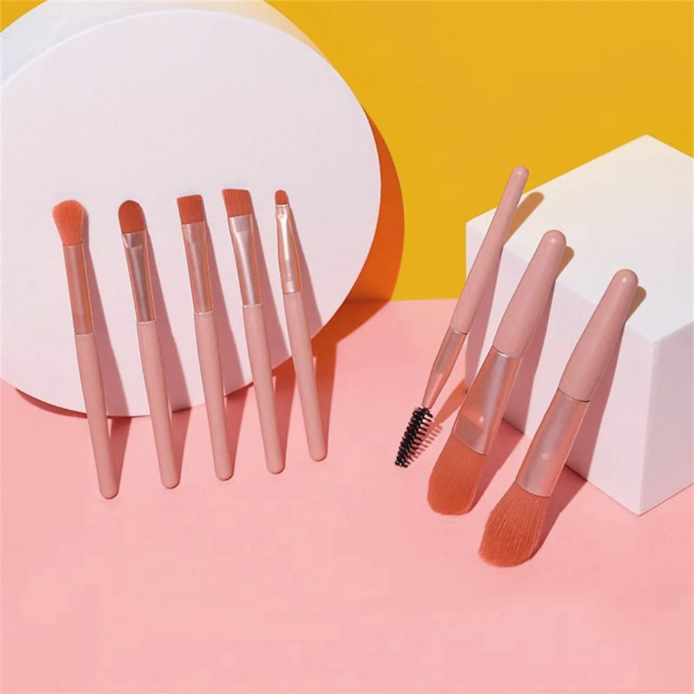 8PCS Soft Fluffy Makeup Brushes Set for cosmetics Foundation Blush Powder Eyes hadow Kabuki Blending Makeup brush beauty tool