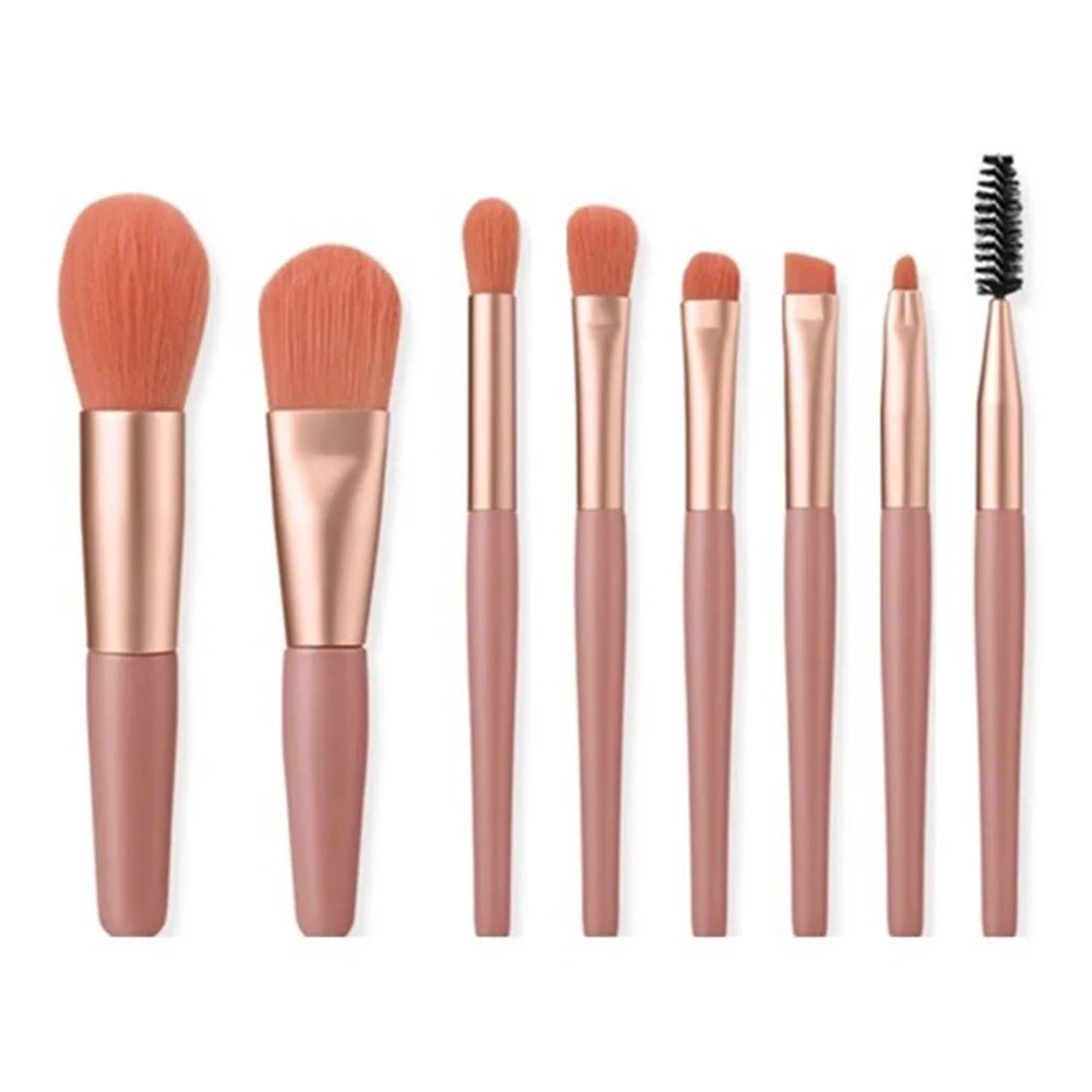 8PCS Soft Fluffy Makeup Brushes Set for cosmetics Foundation Blush Powder Eyes hadow Kabuki Blending Makeup brush beauty tool