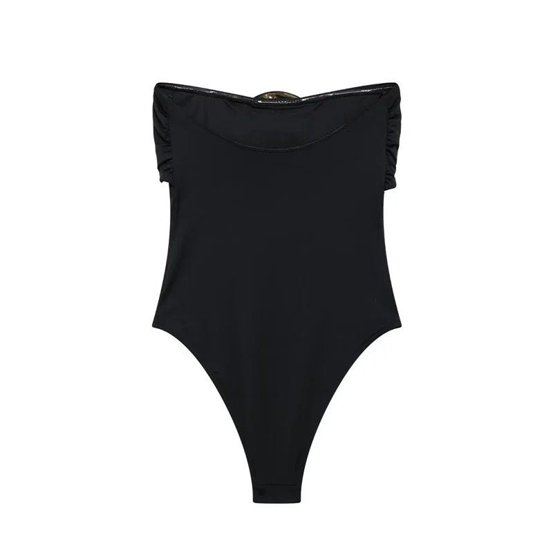MUJER 2026 Extreme Women off Shoulder Sexy Bodys for Women Black Body One Pieces Sexy Outfits Lingerie Body Suits Woman