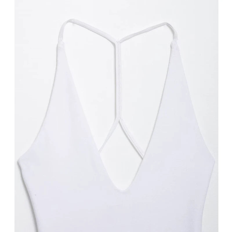 MUJER 2025 White Body Woman Slip Jumpsuits Sexy Bodys for Women Black Backless Lingerie Bodysuit Women Bustier Sleeveless Tops