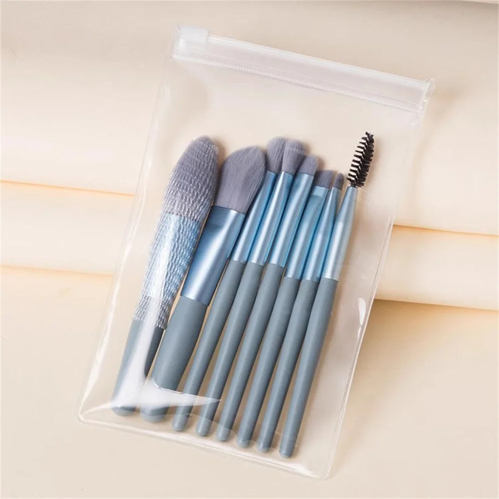 8PCS Soft Fluffy Makeup Brushes Set for cosmetics Foundation Blush Powder Eyes hadow Kabuki Blending Makeup brush beauty tool